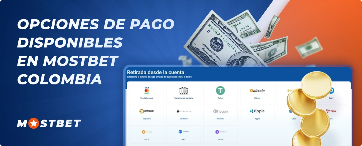 Opciones de pago en Mostbet Colombia