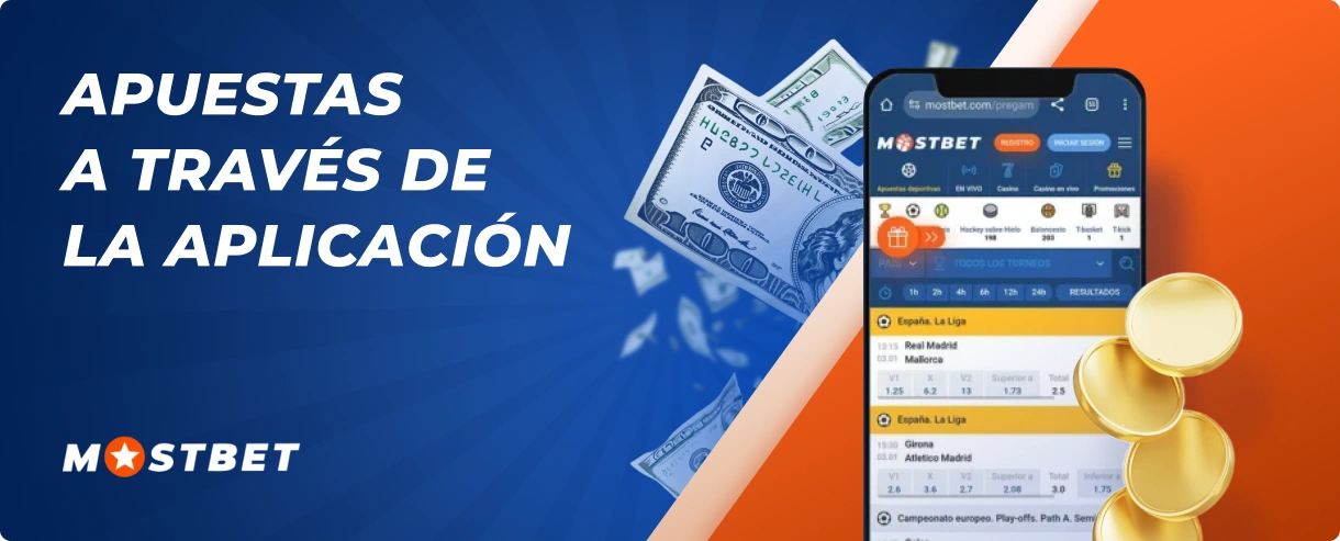 Apuestas a través de la aplicación