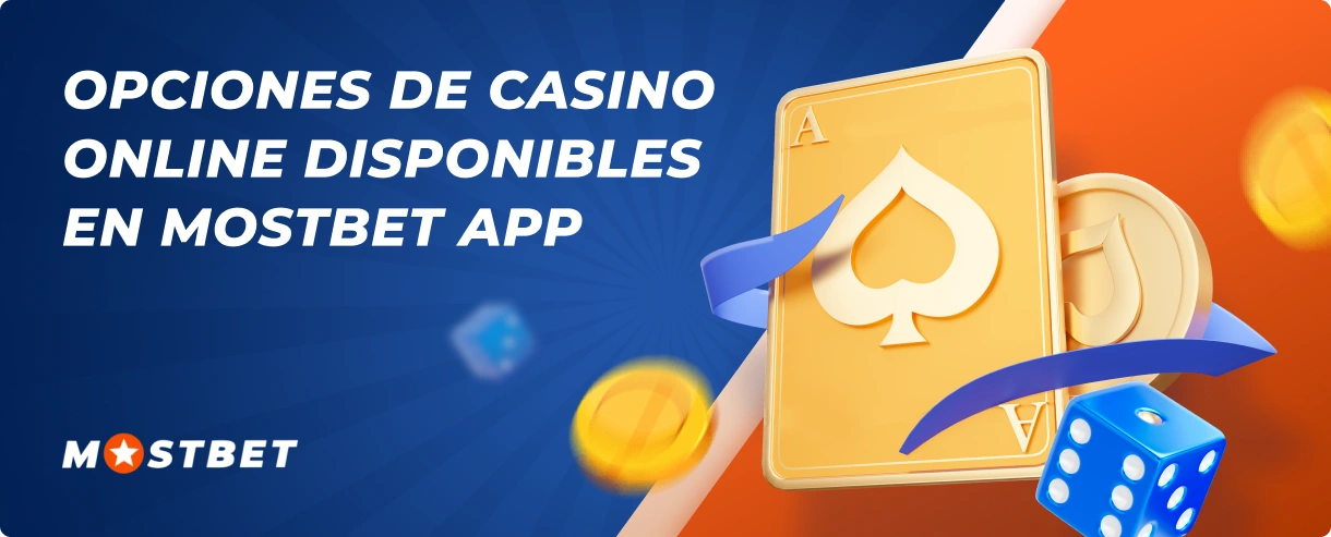 Opciones de casino online disponibles en Mostbet App